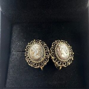 Vintage clip on earrings